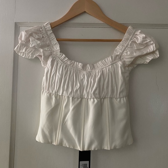 NWT I.AM.GAI Naomi Top White sz S - Picture 11 of 15